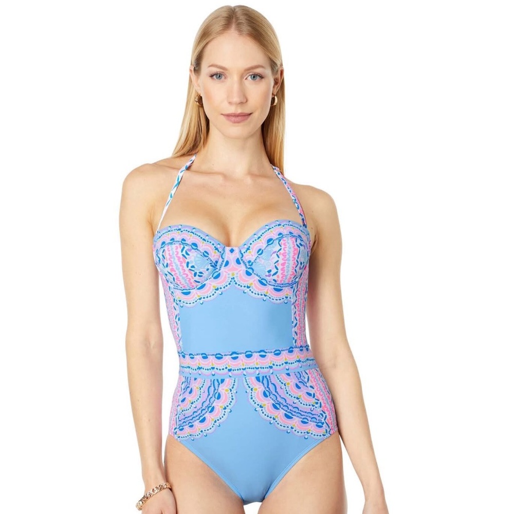 Lilly Pulitzer Seaside Shindig Bathing Suit size 12 - Picture 1 of 4